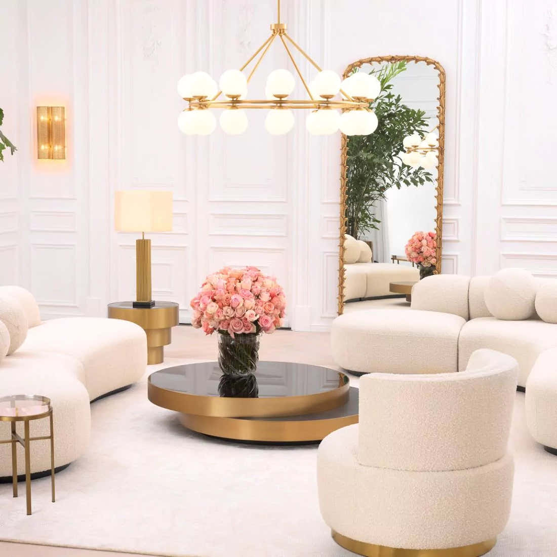 Hutchinson Modern Brass Chandelier - (Antique Brass Finish | Bronze Finish)