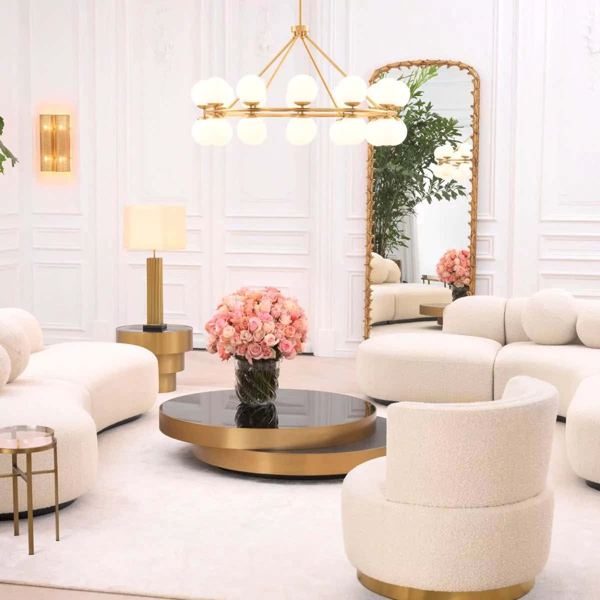 Hutchinson Modern Brass Chandelier - (Antique Brass Finish | Bronze Finish)