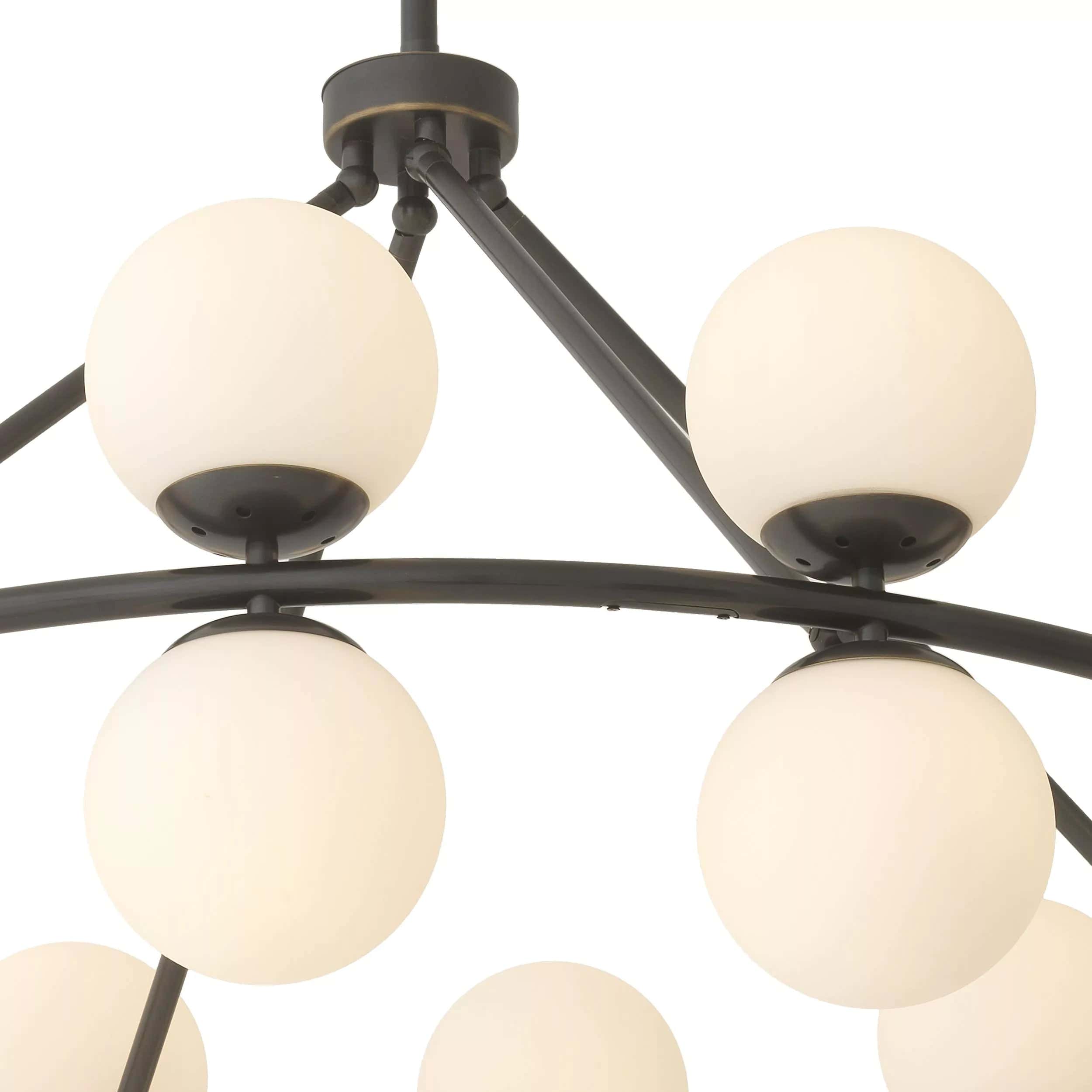 Hutchinson Modern Brass Chandelier - (Antique Brass Finish | Bronze Finish)