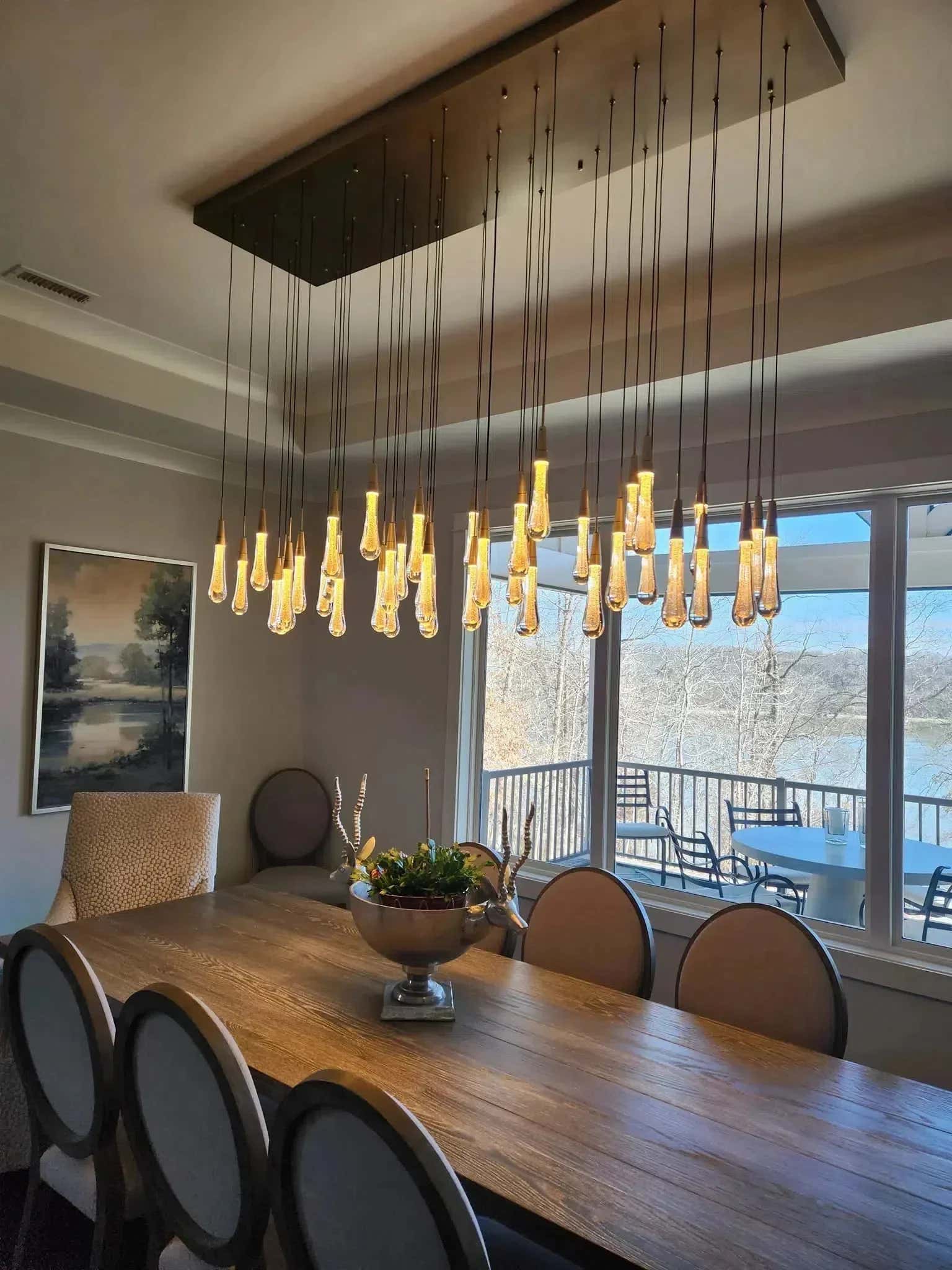 Soltaire Linear Chandelier 37" 50" 60" 70" 87" 120"