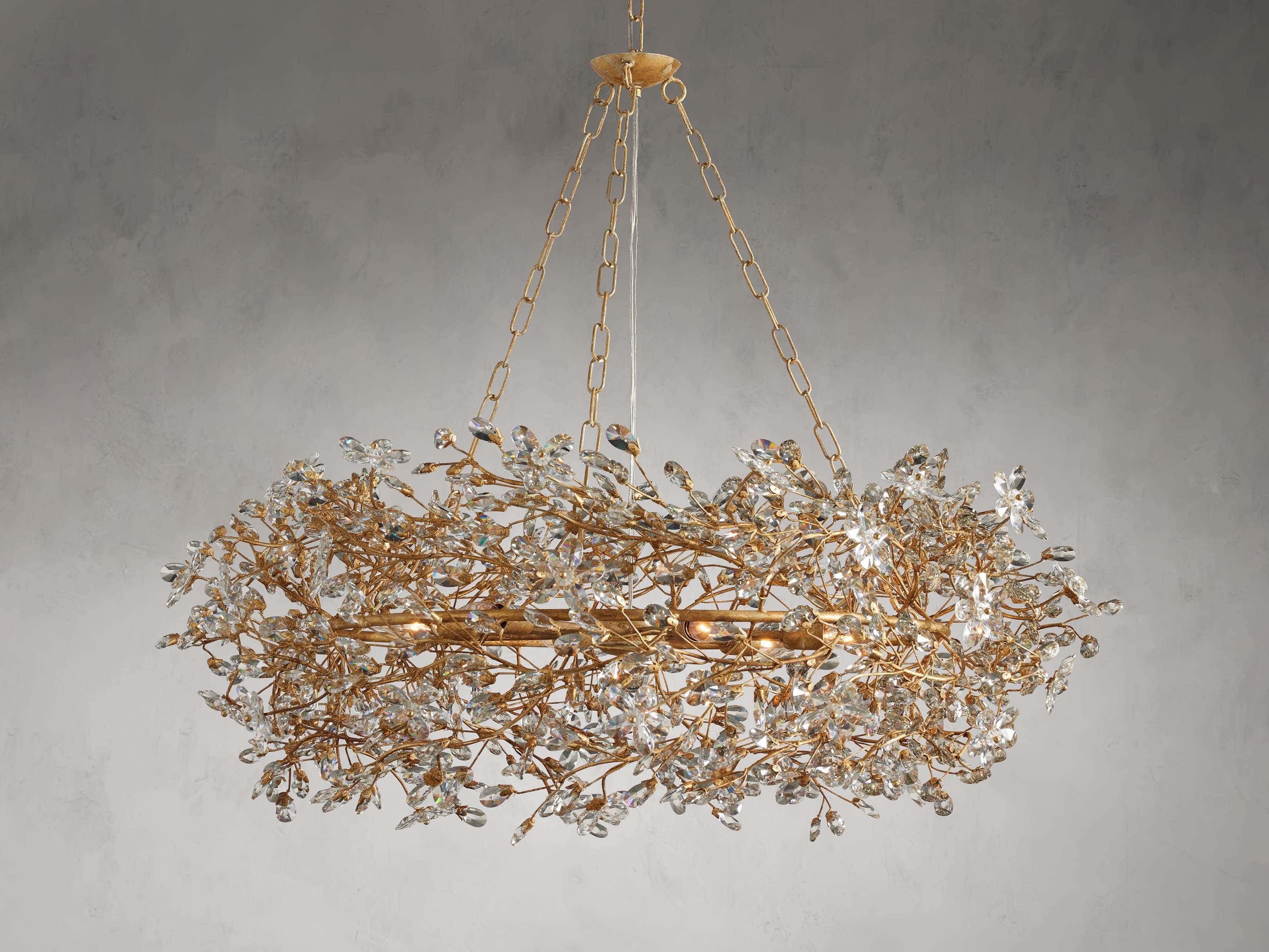 Fiore Crown Chandelier 39" 48" 60"