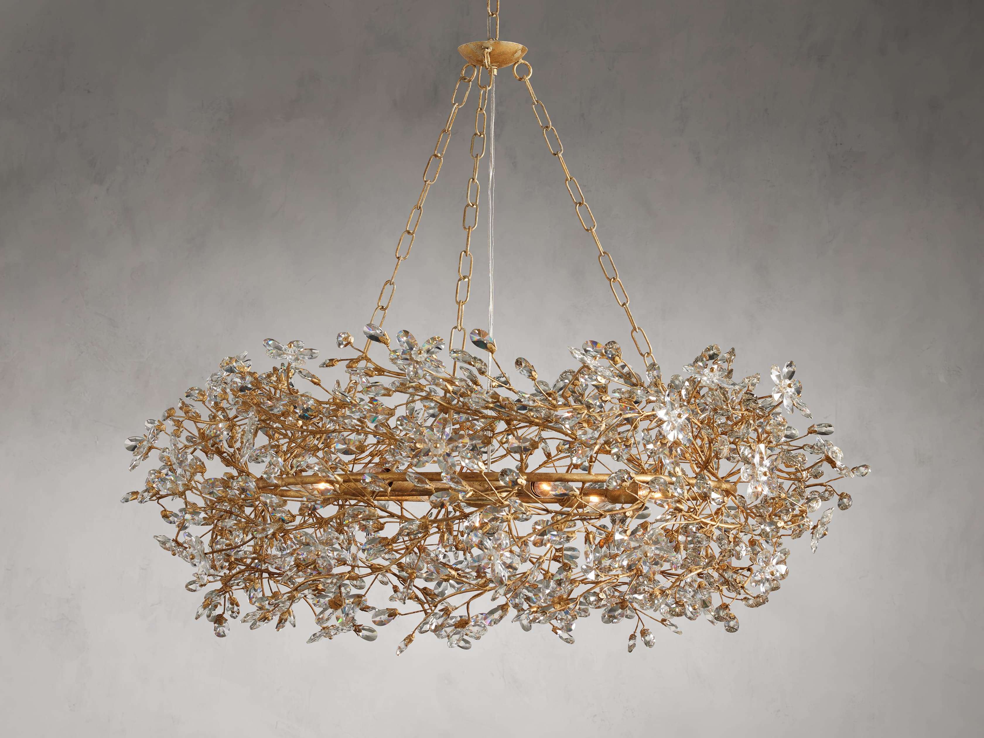 Fiore Crown Chandelier 39" 48" 60"