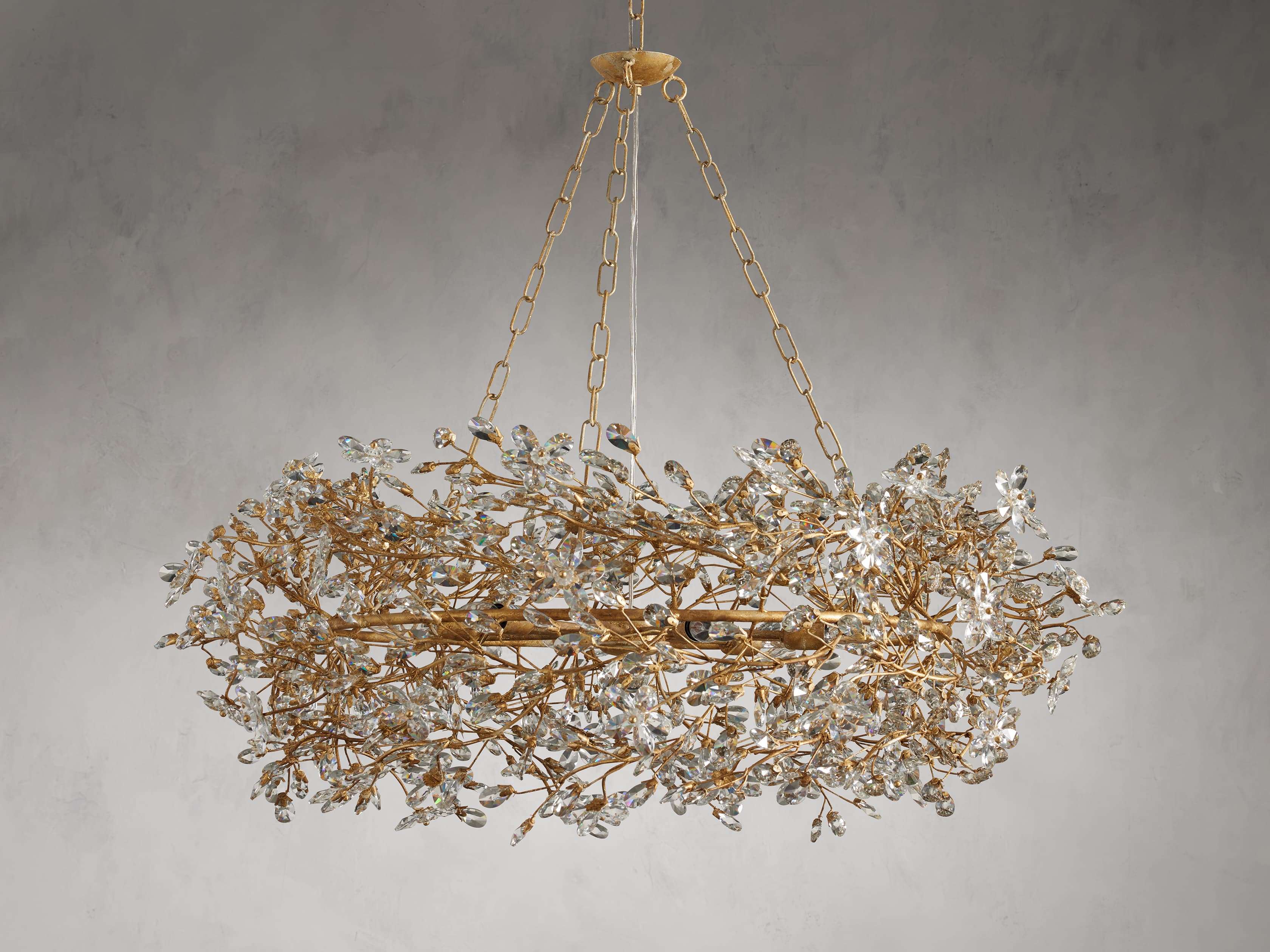 Fiore Crown Chandelier 39" 48" 60"