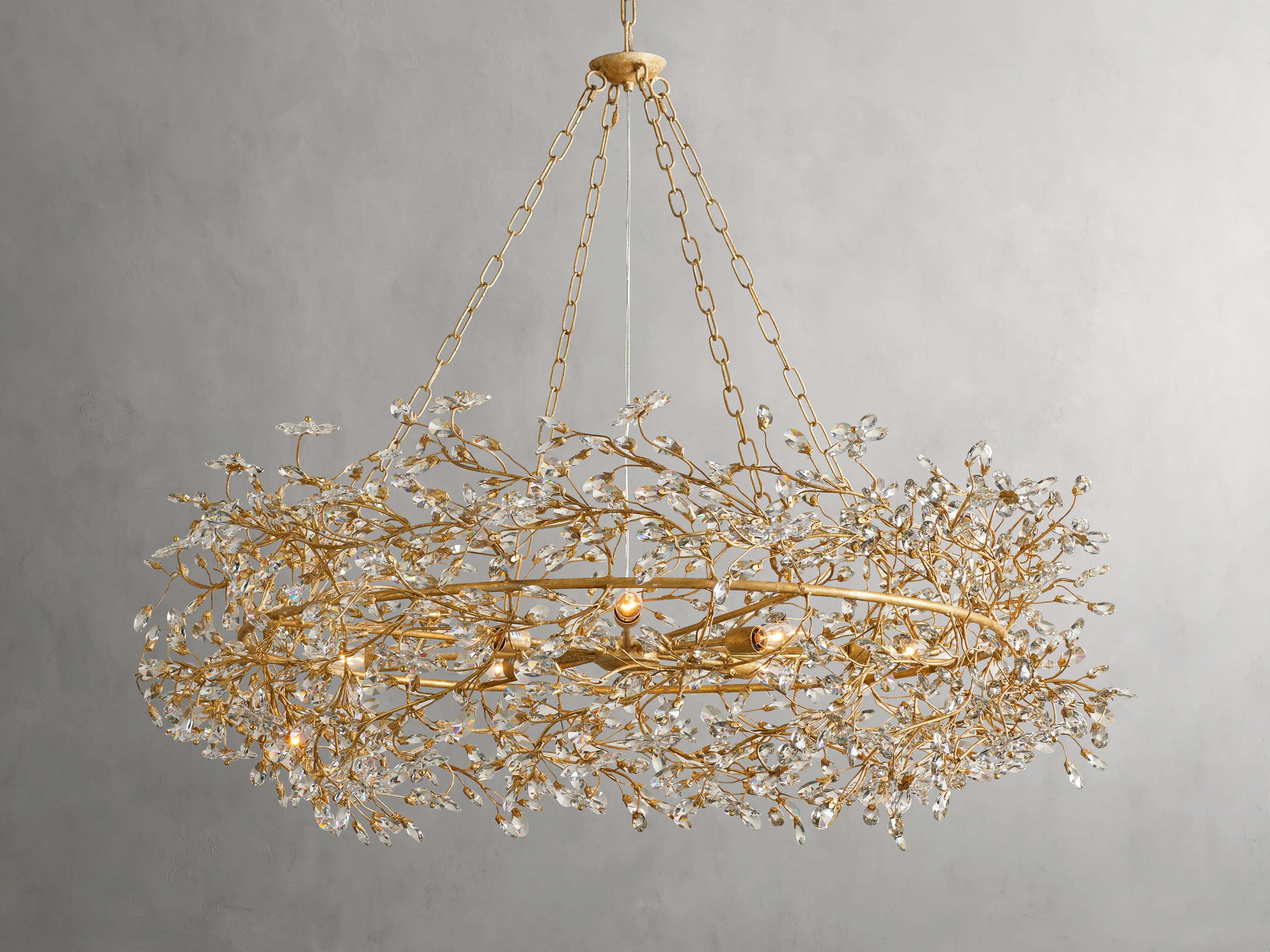 Fiore Crown Chandelier 39" 48" 60"