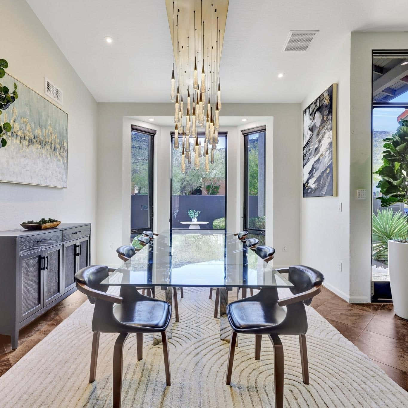 Soltaire Linear Chandelier 37" 50" 60" 70" 87" 120"
