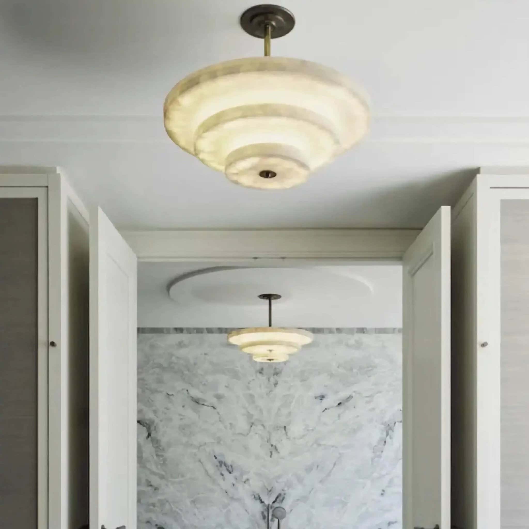 Ice Queen Alabaster Chandelier