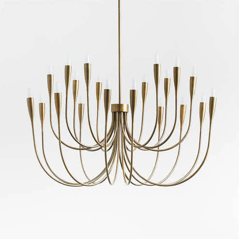 Liona Large Brass Candelabra Chandelier Light