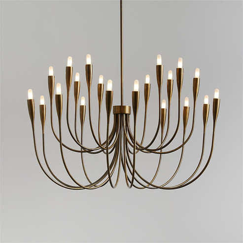 Liona Large Brass Candelabra Chandelier Light