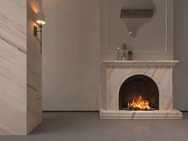 Italy Palissandro White Marble Slab