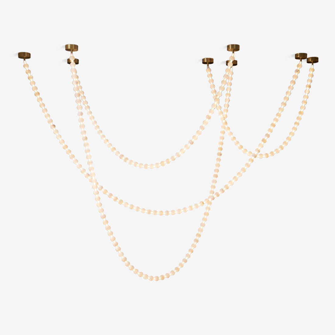 Alabaster Pearl Necklace Chandelier