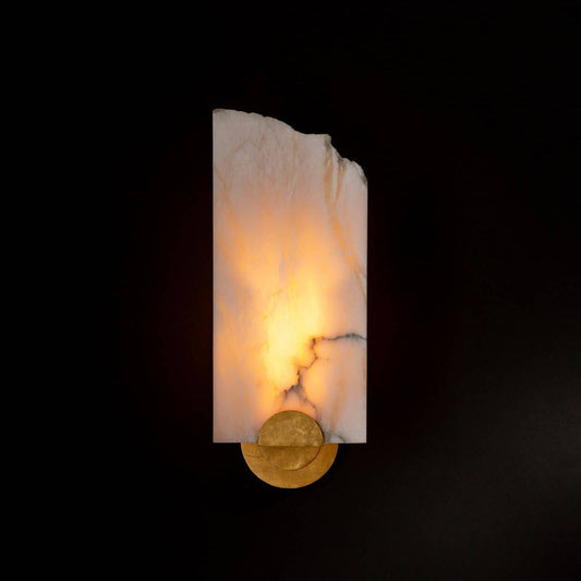 Alabaster Jonah Sconce