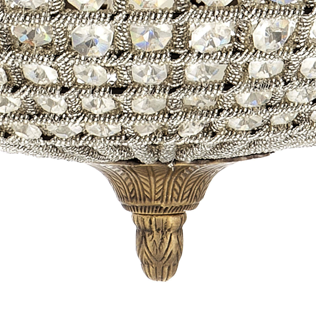 Kasbah Oval M Modern Brass Chandelier