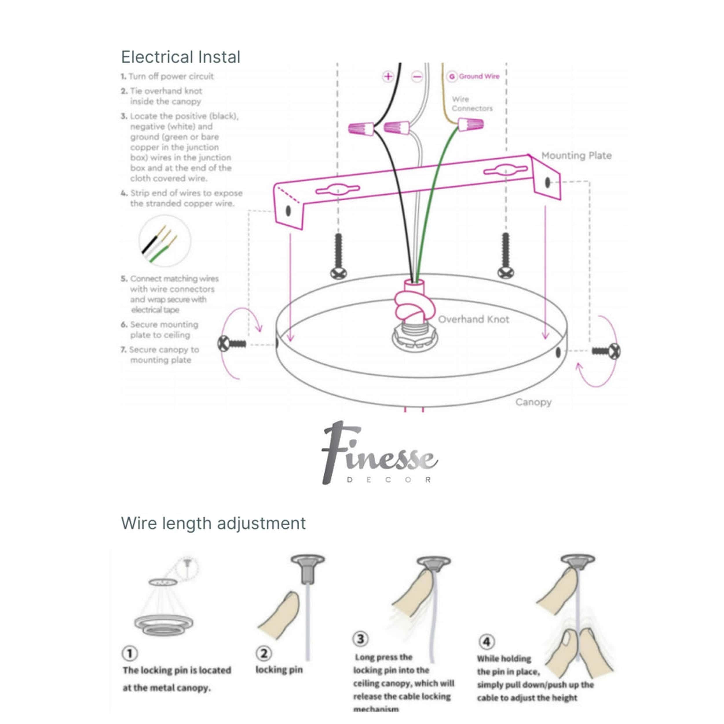 Hamburg LED Chandelier // Sandy Gold