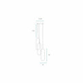 LED Three Clips Chandelier // Matte Black