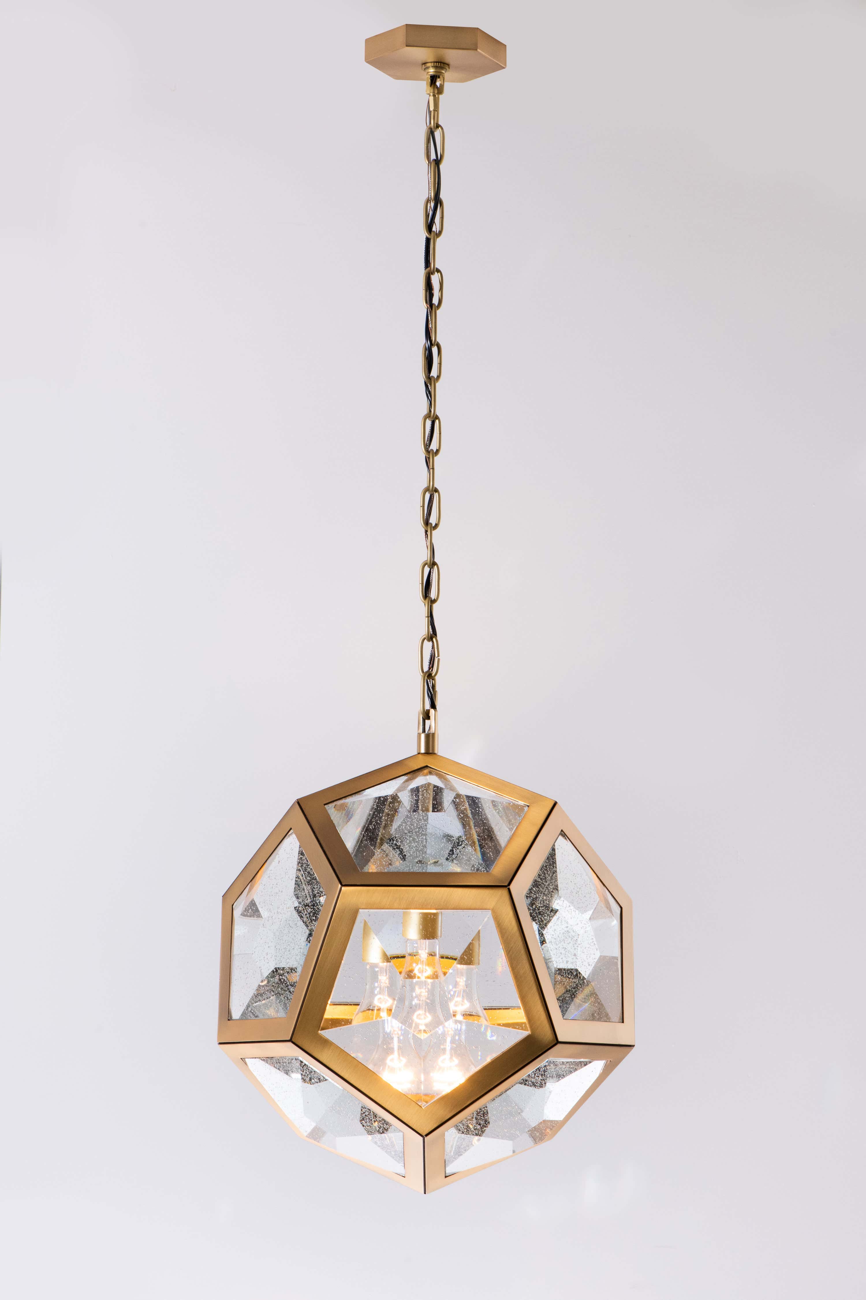 Lamont Antique Seeded Glass Pendant