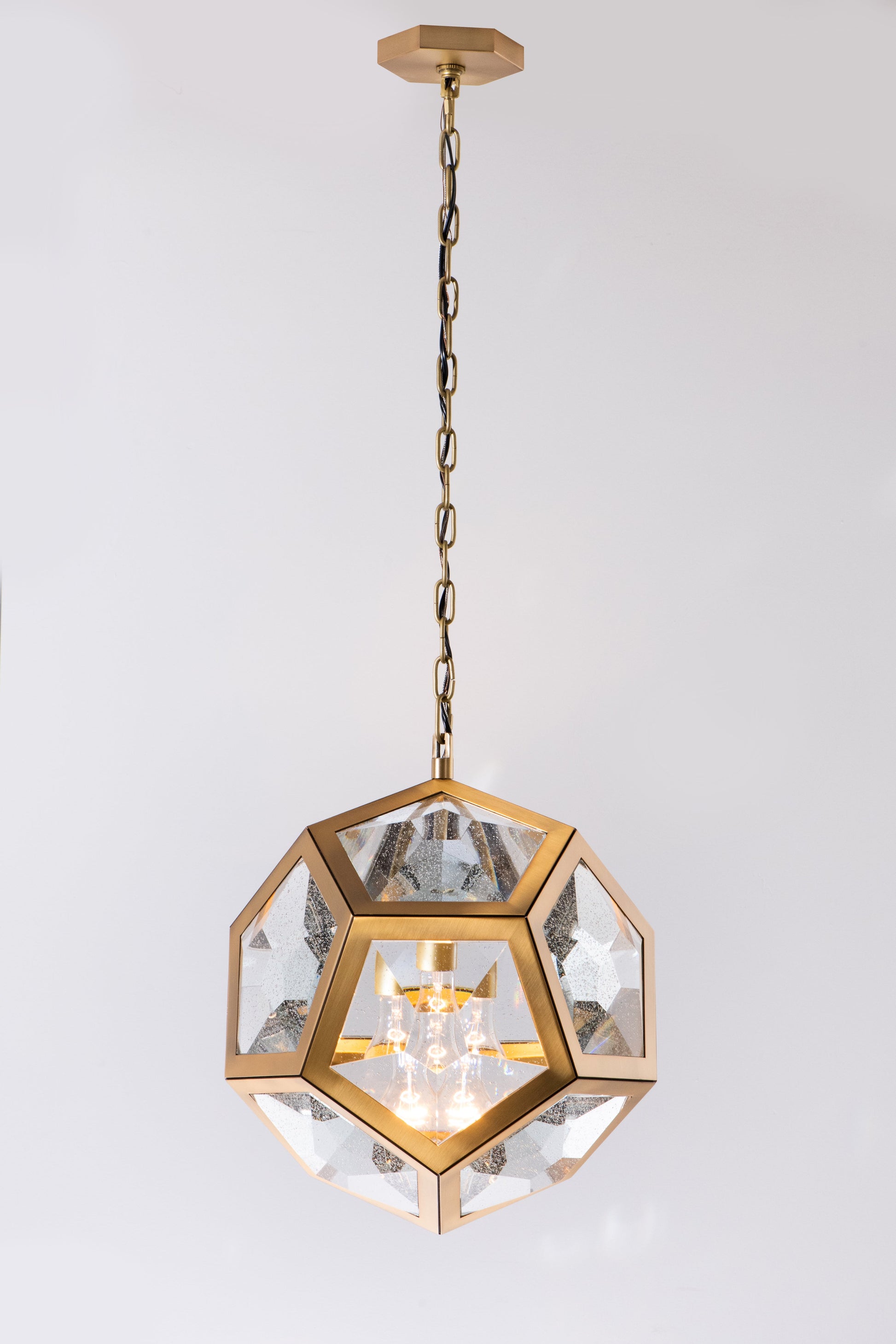 Lamont Antique Seeded Glass Pendant