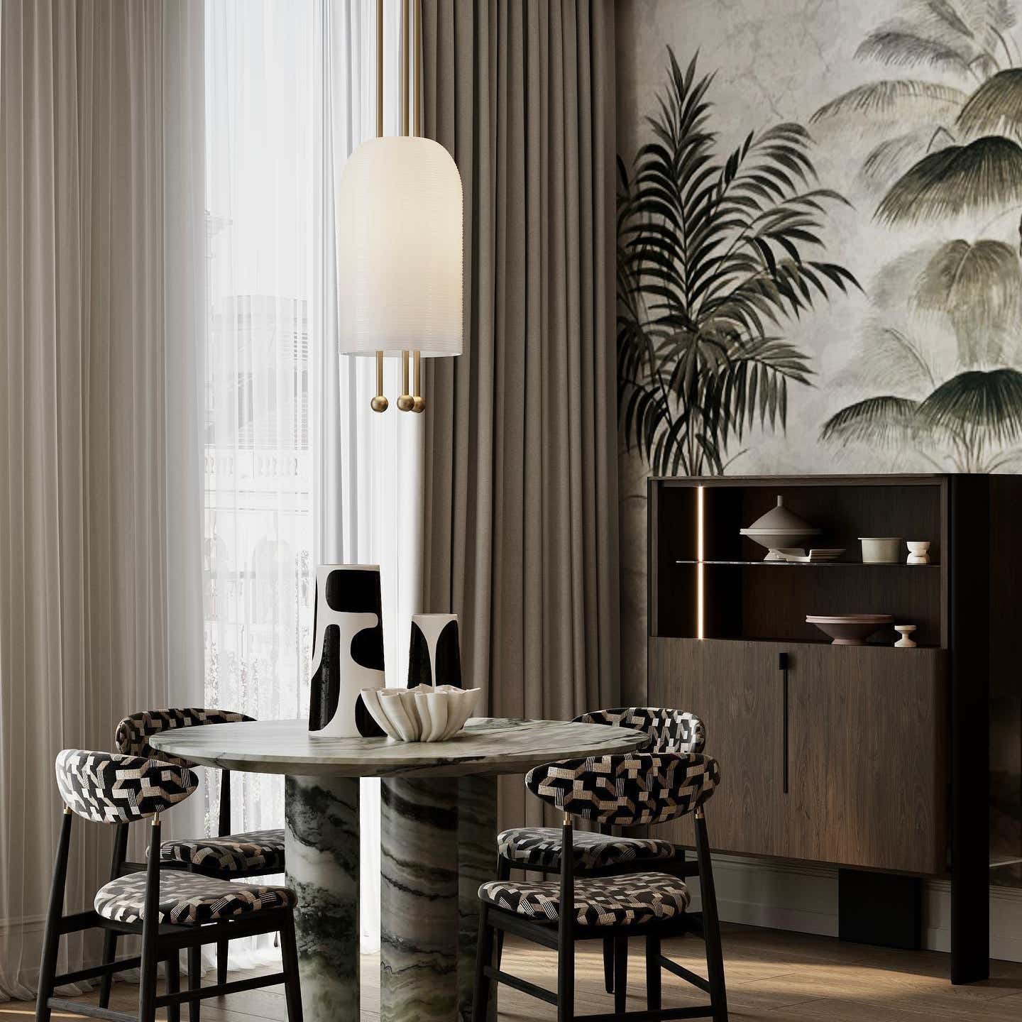 Lantern Glass Pendant Lamp