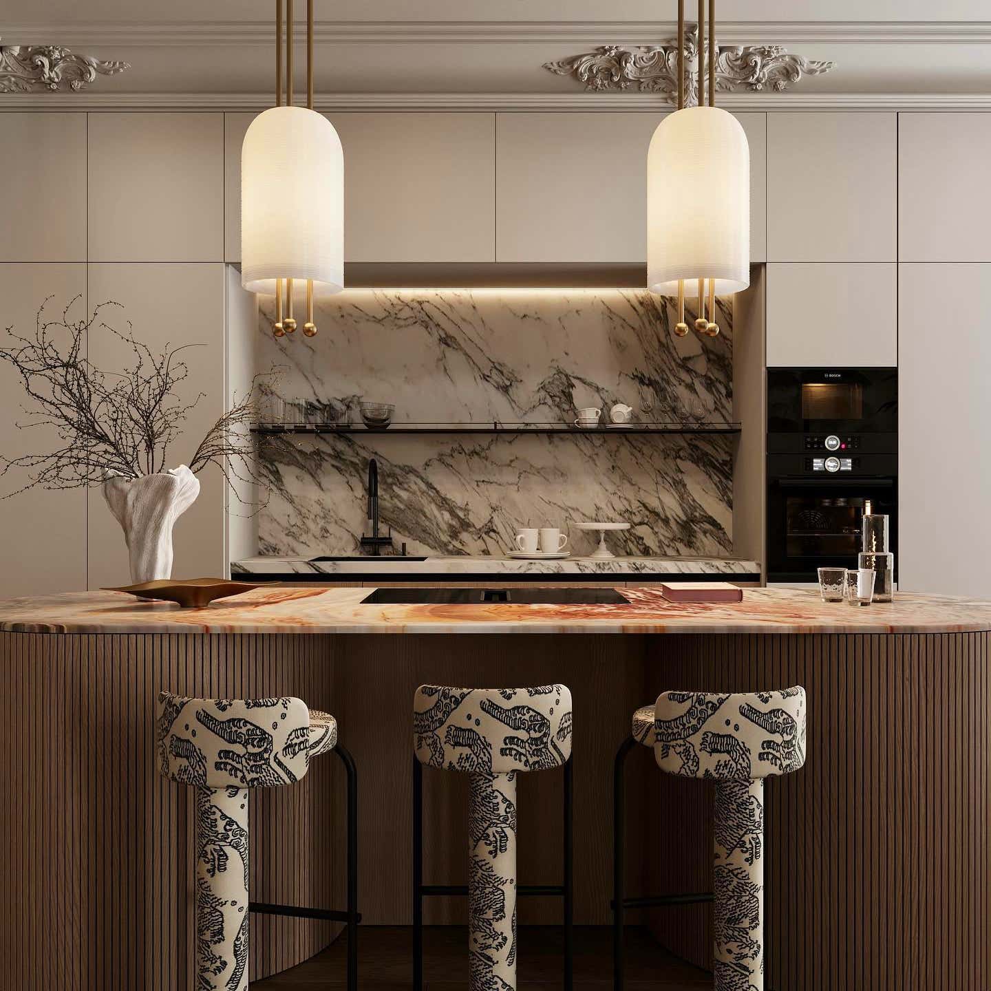 Lantern Glass Pendant Lamp