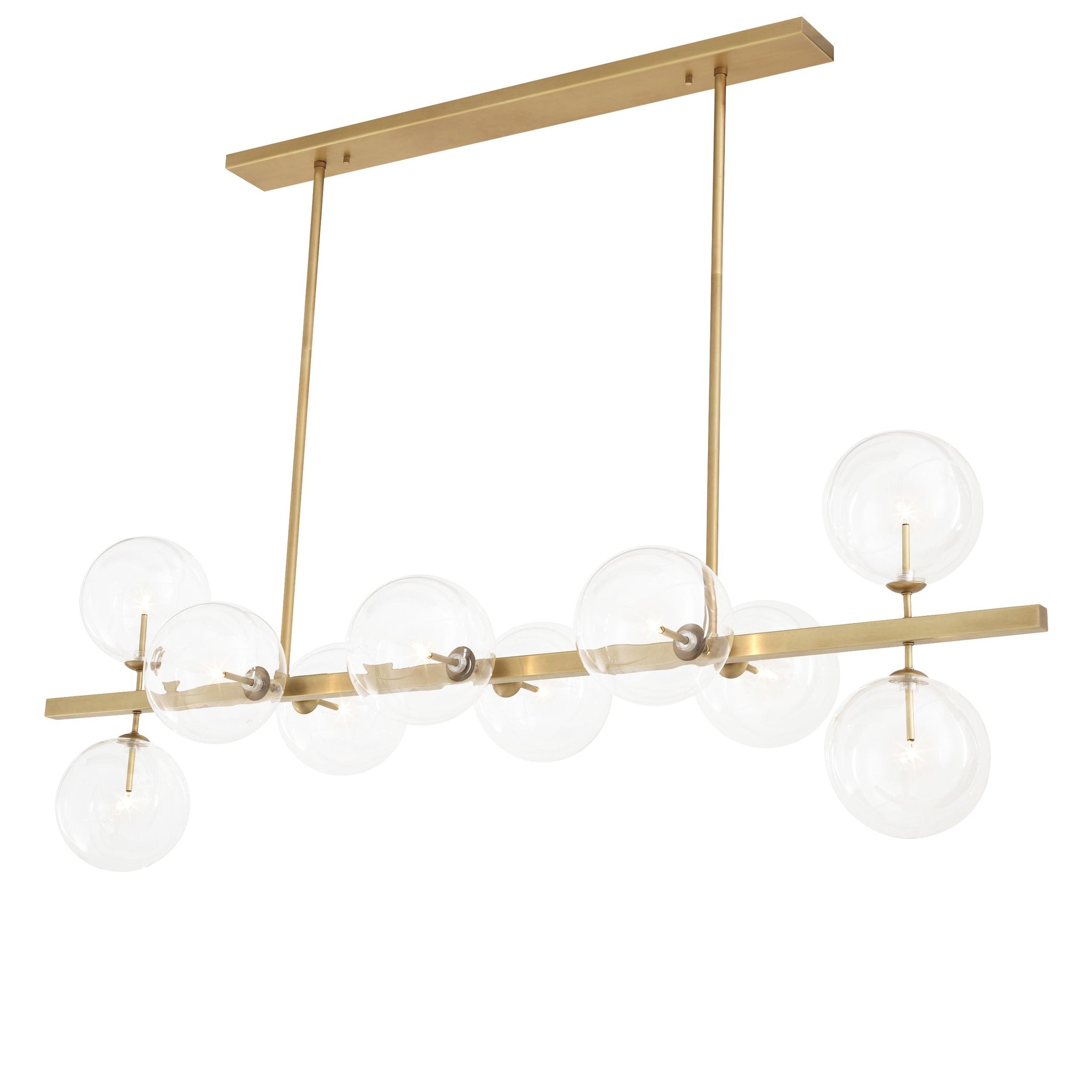 Tango Modern Brass Chandelier - [Brass/Nickel]