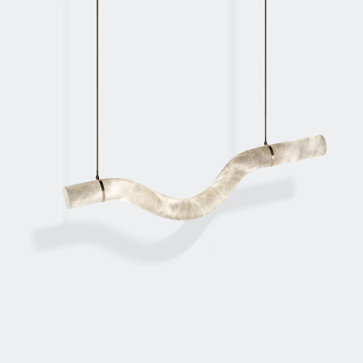 Alabaster Curved Chandelier