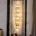 Light Luxury Crystal Layered Wall Lamp