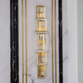 Light Luxury Crystal Layered Wall Lamp