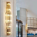 Light Luxury Crystal Layered Wall Lamp