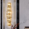 Light Luxury Crystal Layered Wall Lamp