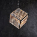 Lita Glass Cube Rectangle Chandelier