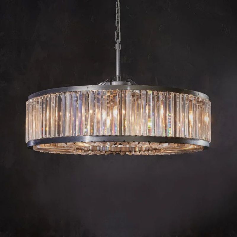 Lita Glass Round Chandelier