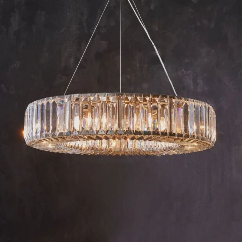 Lita Round Crystals Chandelier