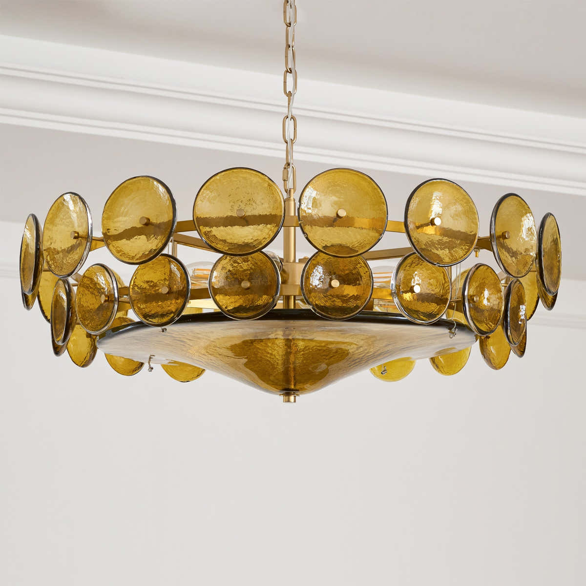 Solaris Disc Murano Chandelier