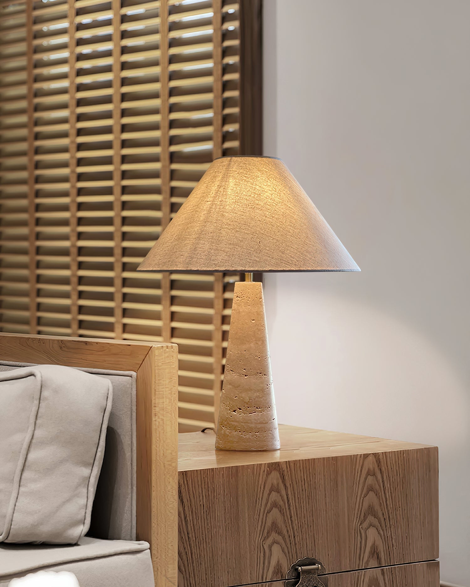 Lulu Travertine Table Lamp