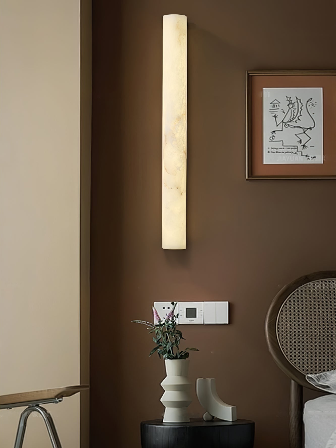 Luminara Alabaster Wall Sconce