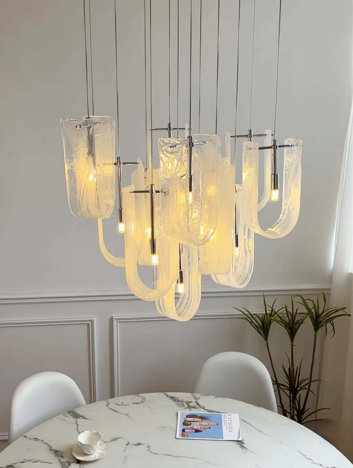 Luminous Waves Chandelier