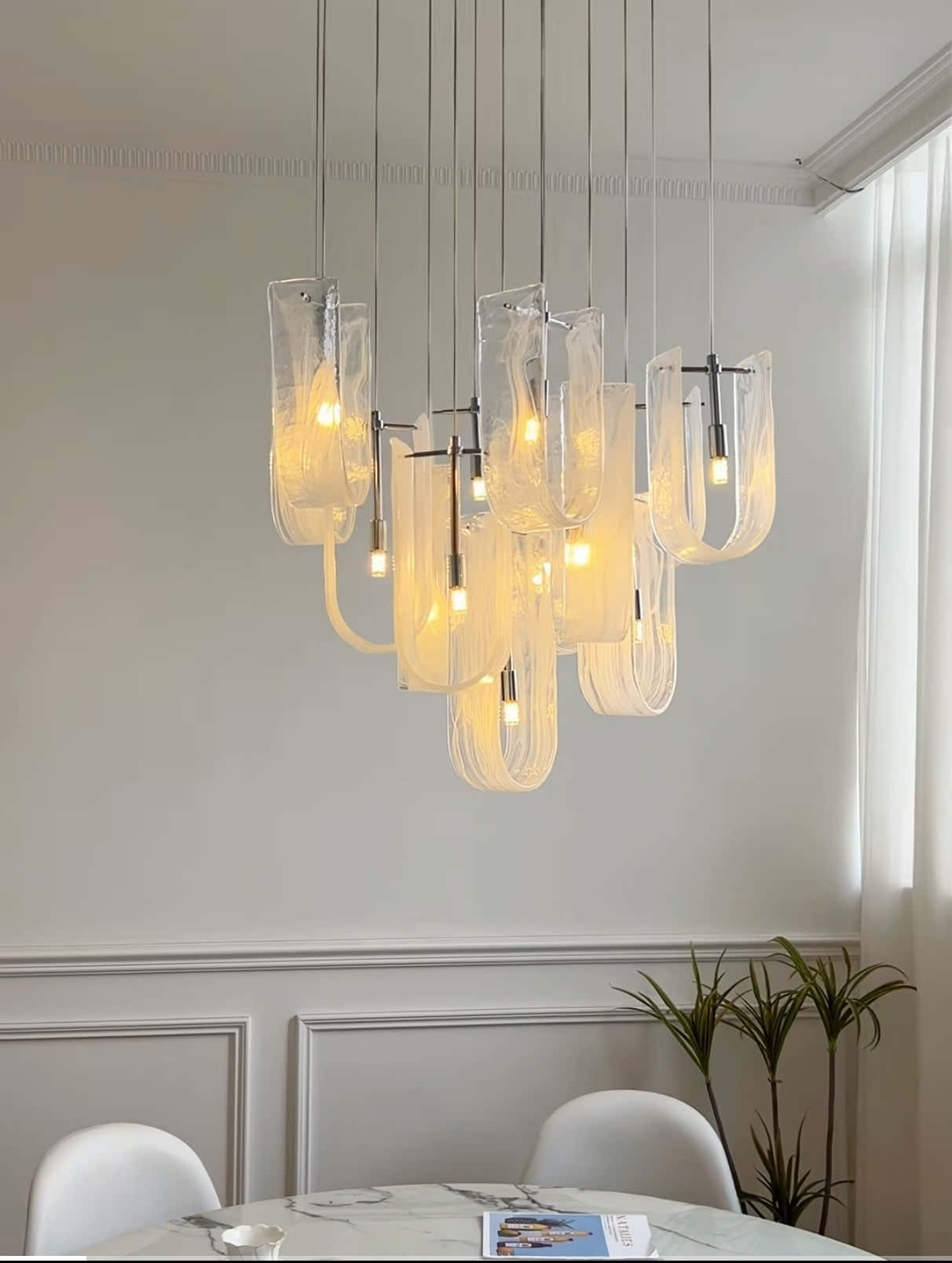 Luminous Waves Chandelier