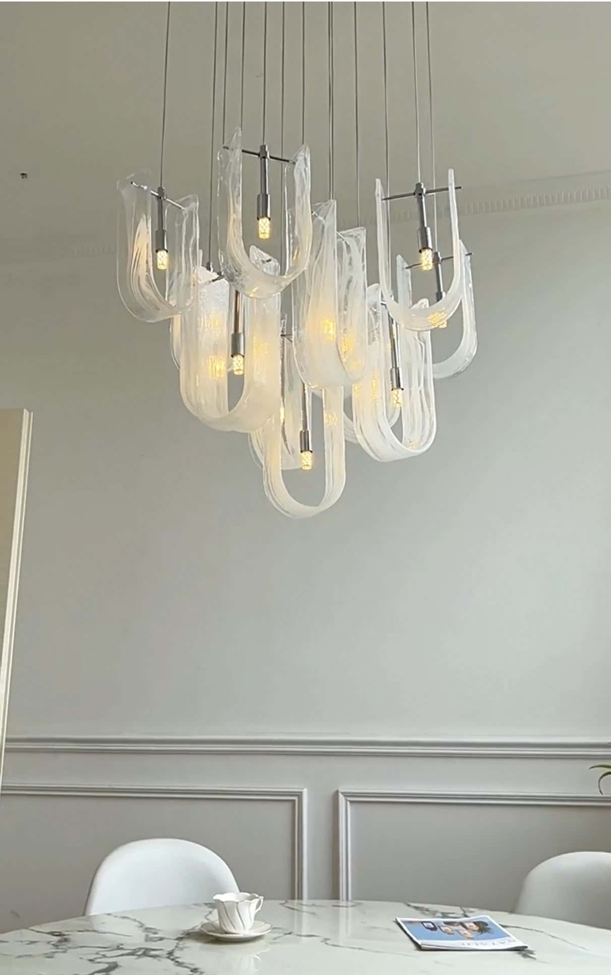 Luminous Waves Chandelier