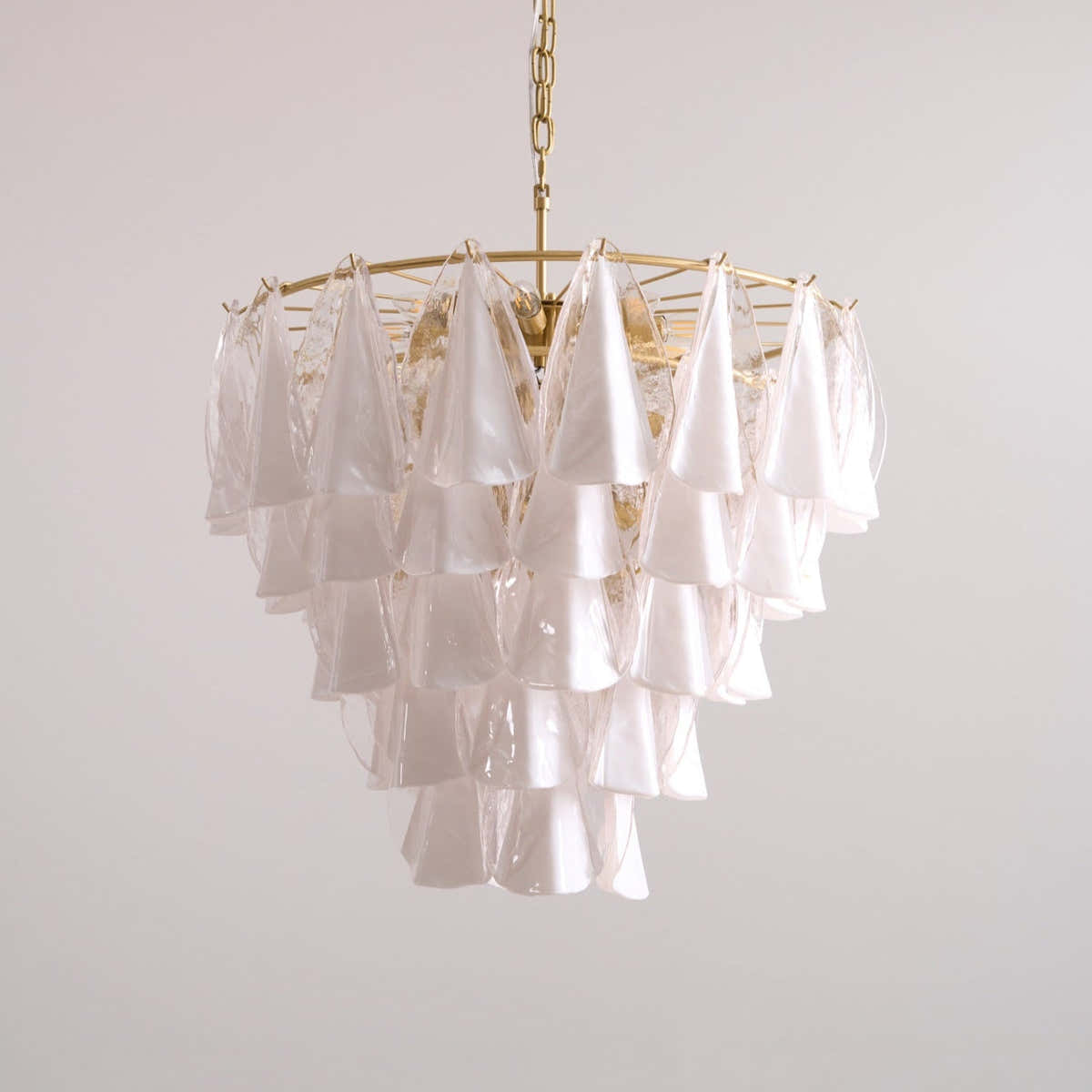 Lunara White Murano Chandelier