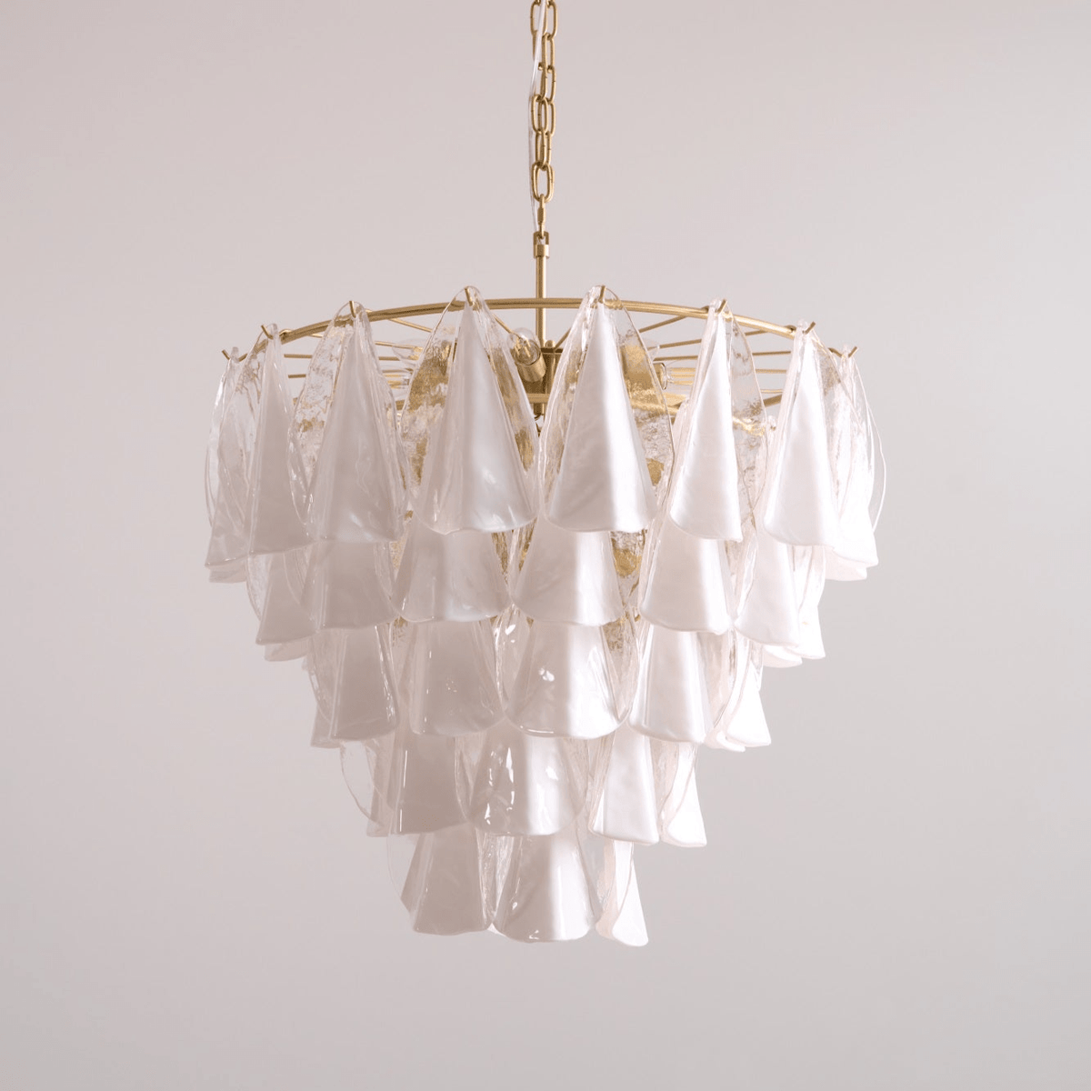 Lunara White Murano Chandelier