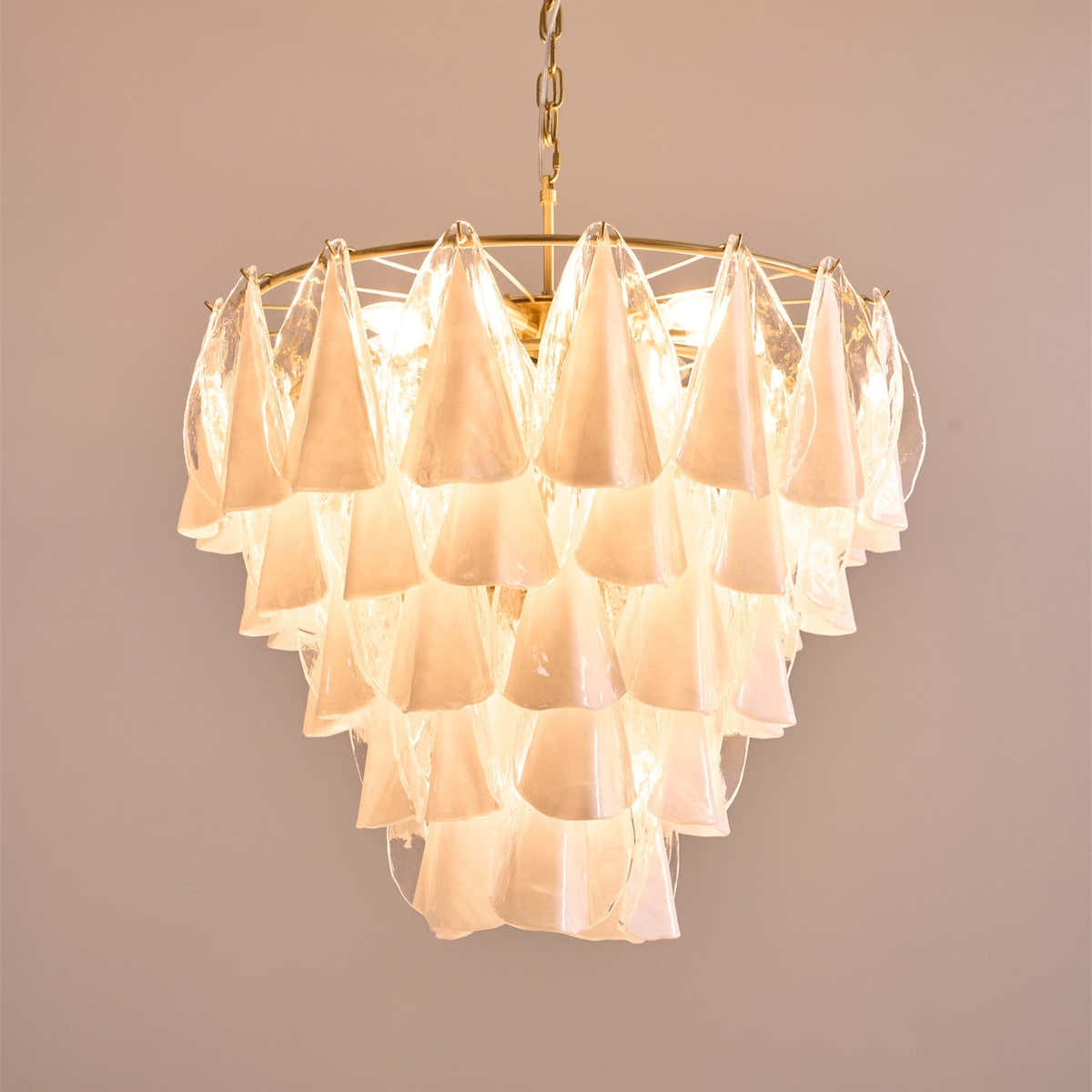 Lunara White Murano Chandelier