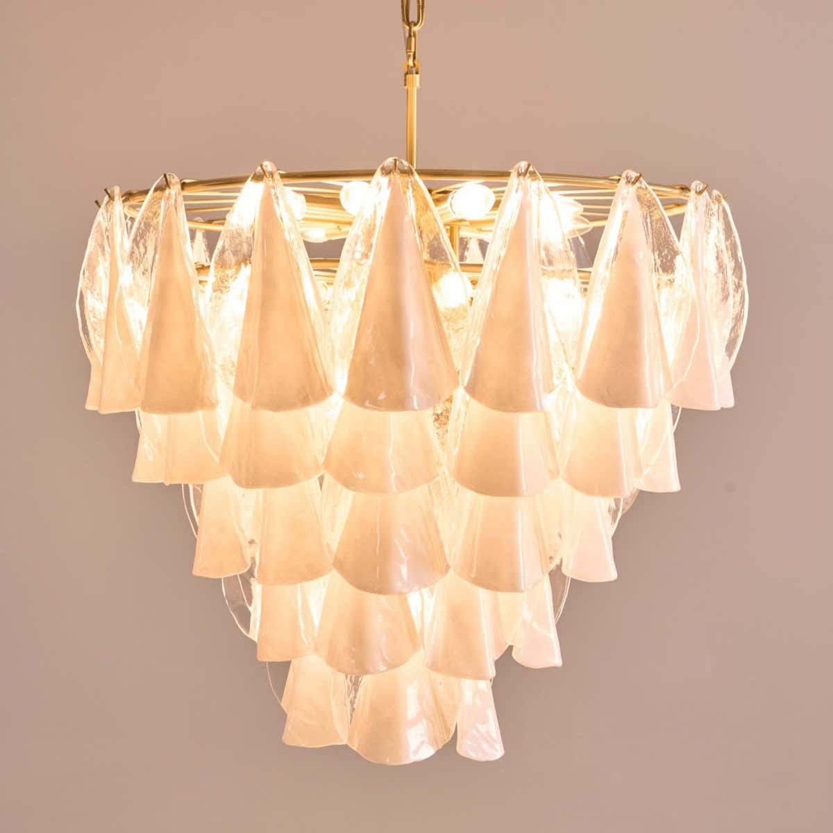 Lunara White Murano Chandelier