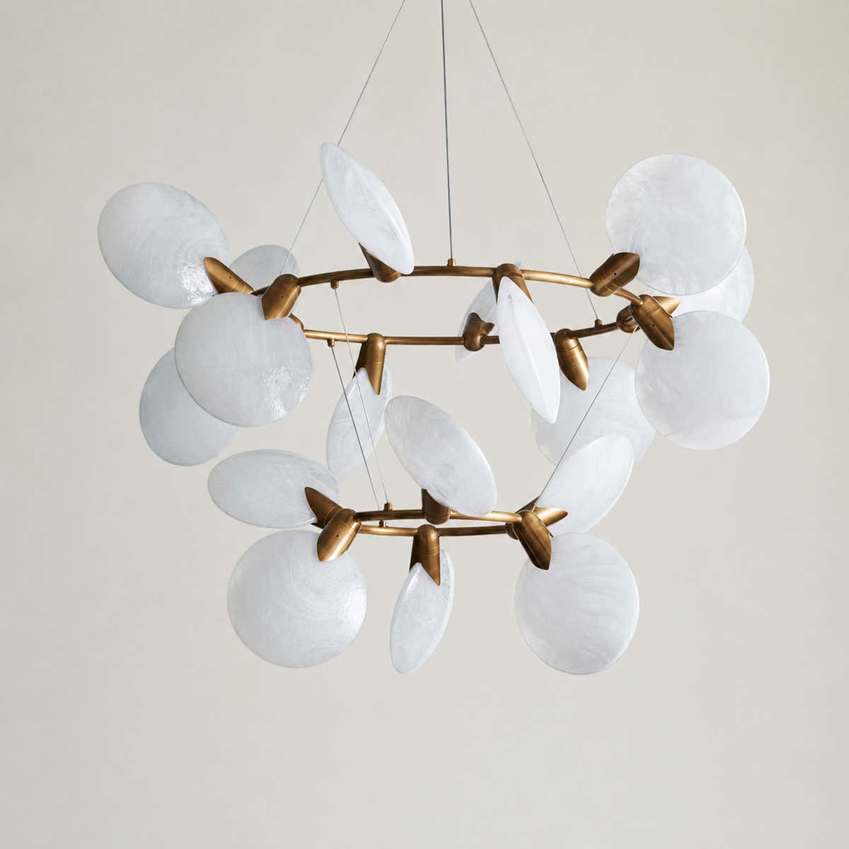 Lyla 2-Tiered Halo Chandelier