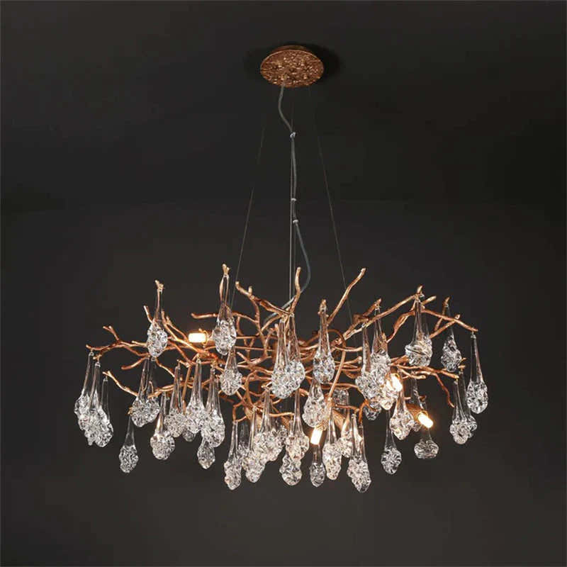 Modern Branch Chandelier Drop Flower D 39.3"