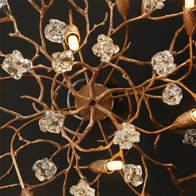 Modern Branch Chandelier Drop Flower D 39.3"