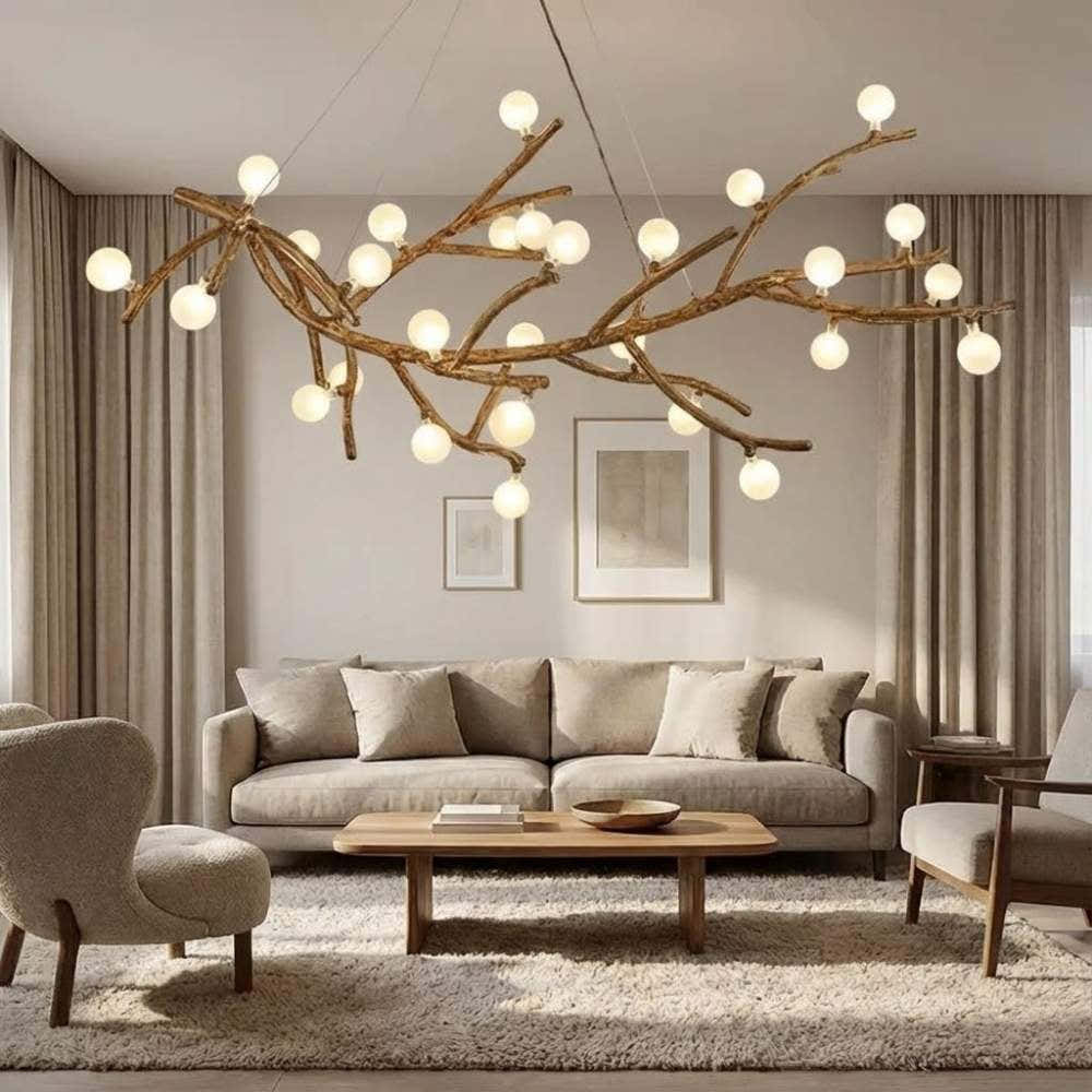 Demolion  Glass  Glove Branch Chandelier