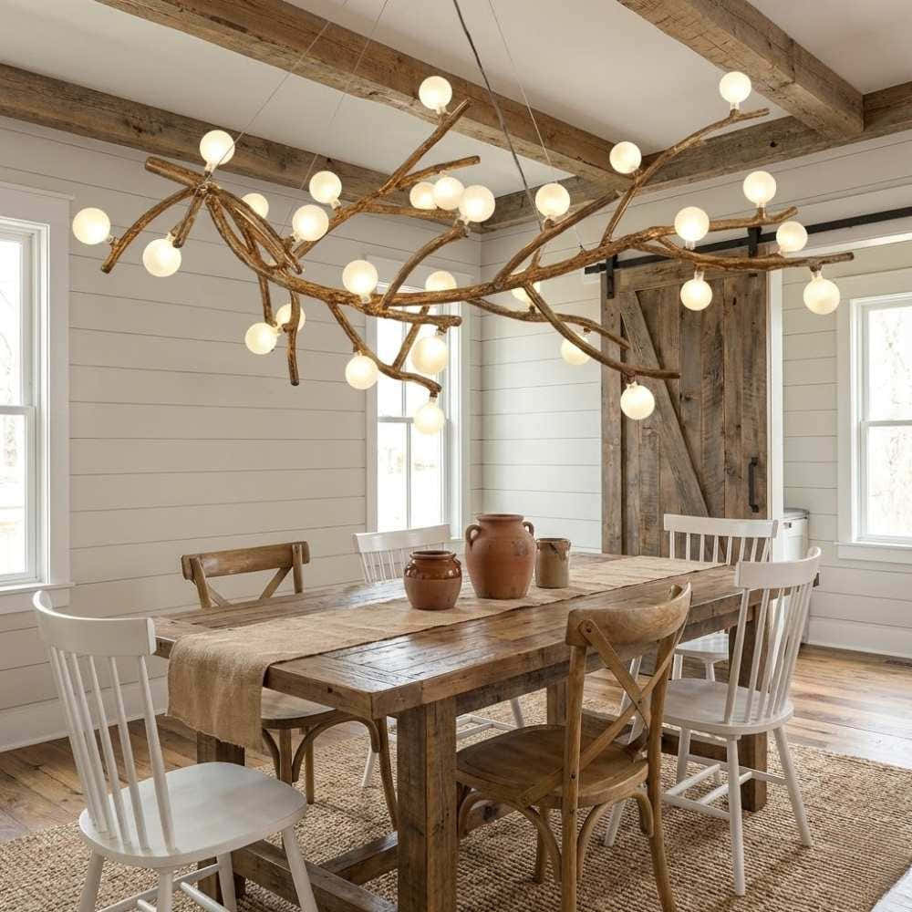 Demolion  Glass  Glove Branch Chandelier