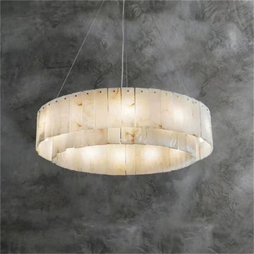 Alabaster Modern Round Chandelier 7 sizes