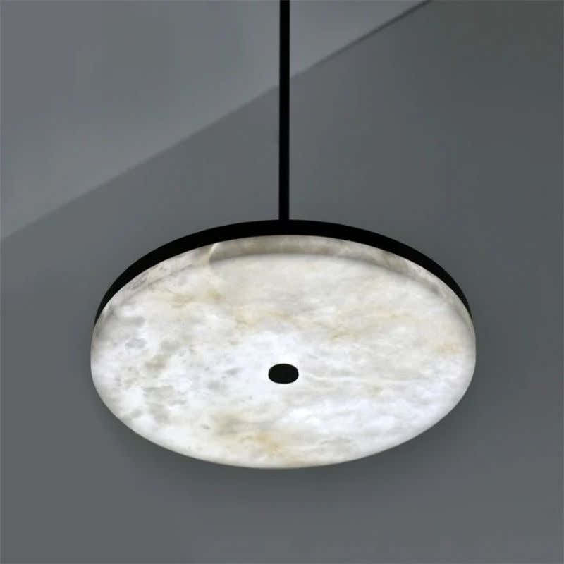 Alabaster Mini Round Pendant Light