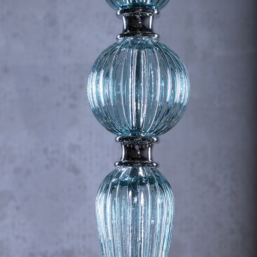 Marcella Venetian Blue Glass Chandelier