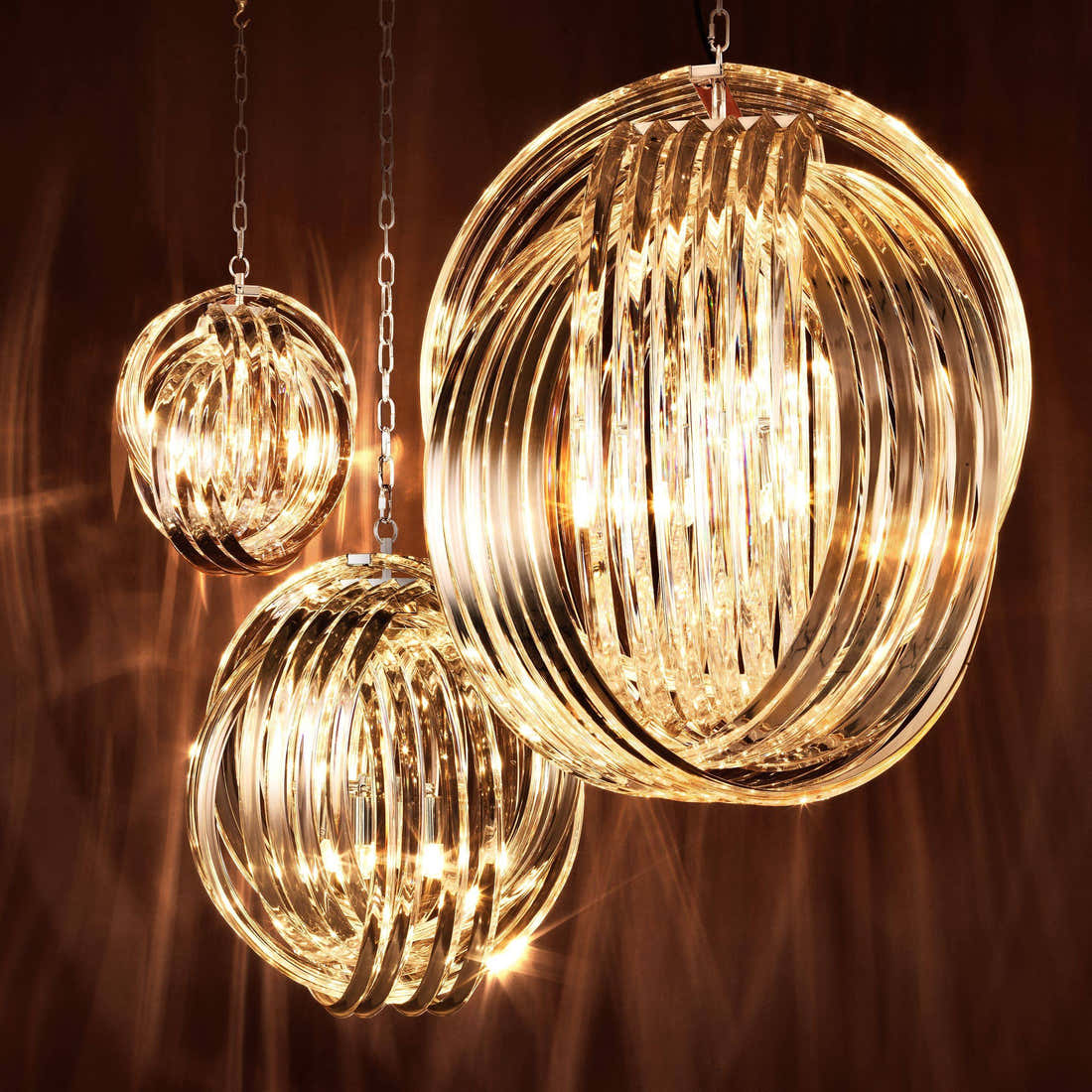 Marco Polo L Modern Chandelier - [Nickel]